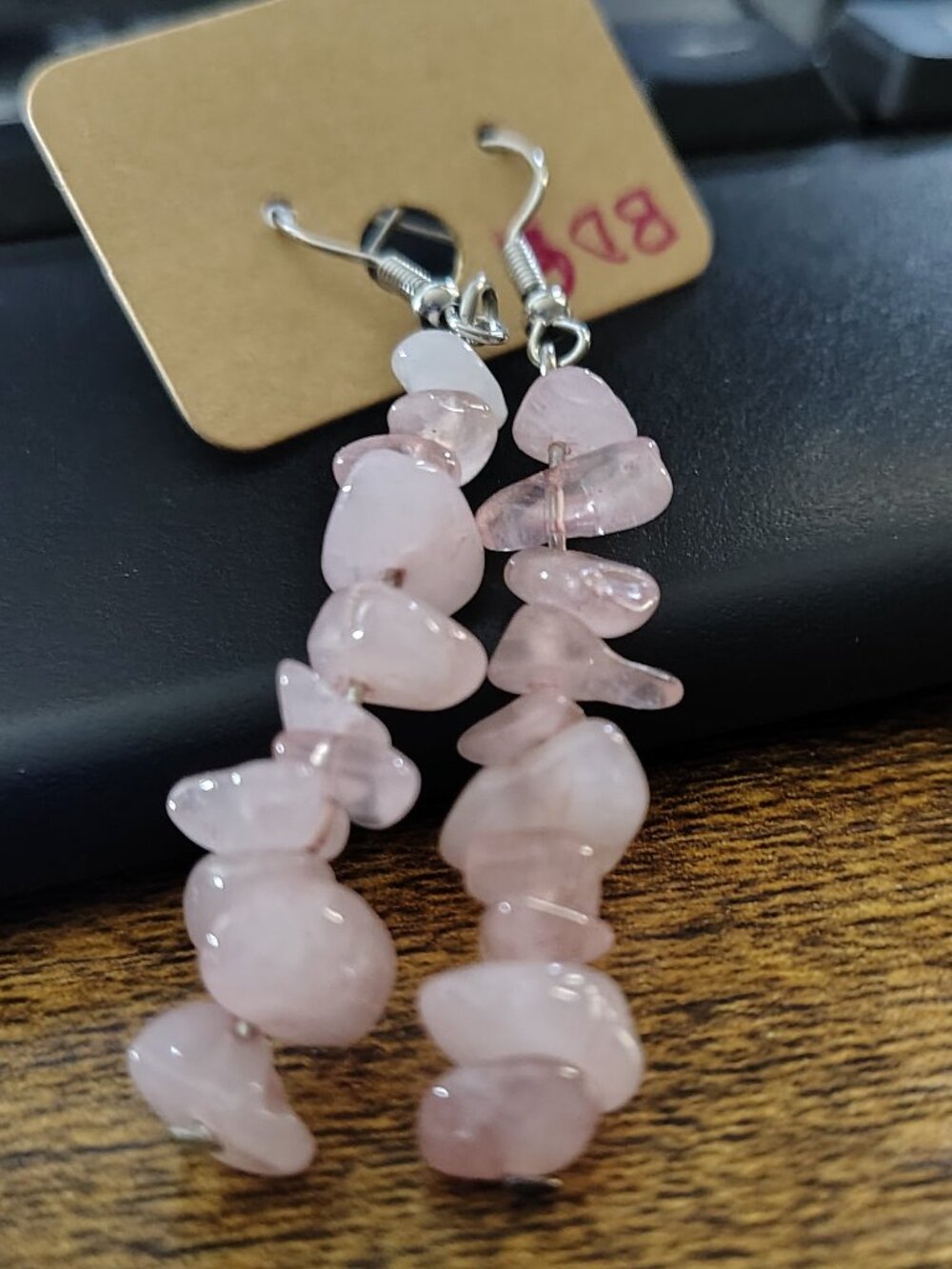 Clear Bohemian Stone Earrings